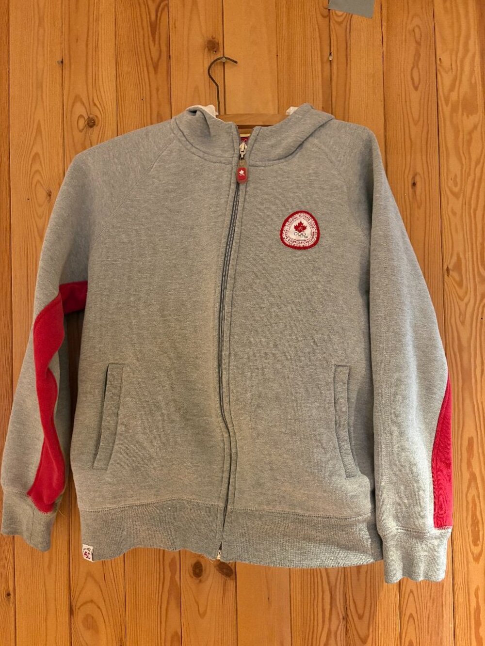 2006 Canada Olympic Team Grey Zip Sweater
